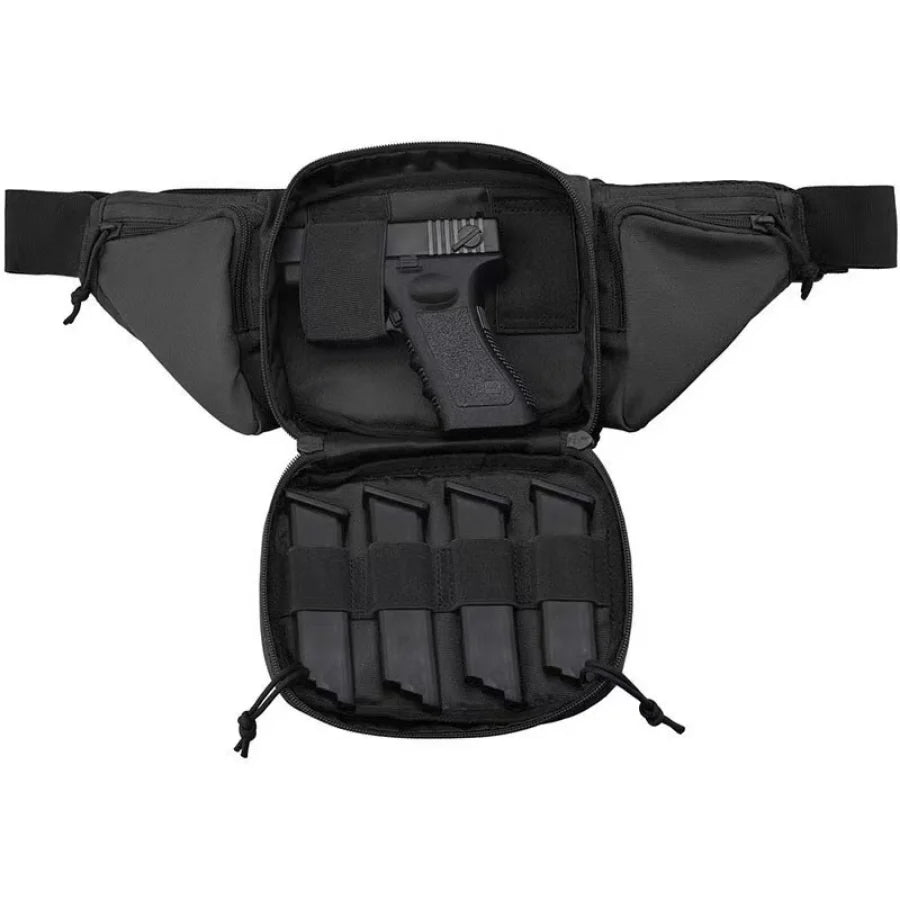 Hidden Pistol Waist Bag, Waist Bag with Cartridge Clip Pouch