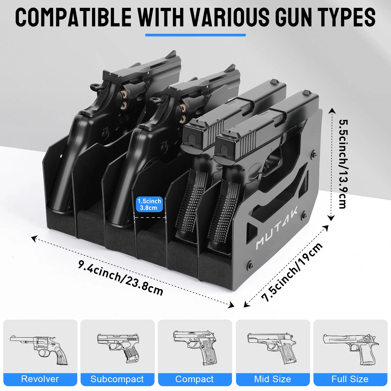 TOKOZY Pistol Rack