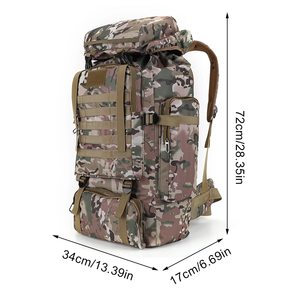 tokozy | 80L Tactical Waterproof Backpack